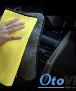 Khăn lau rửa xe ô tô 2 mặt Microfiber