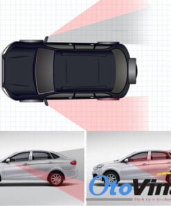 Gương cầu phụ trợ gắn trên gương ô tô có thể điều chỉnh góc để xóa điểm mù