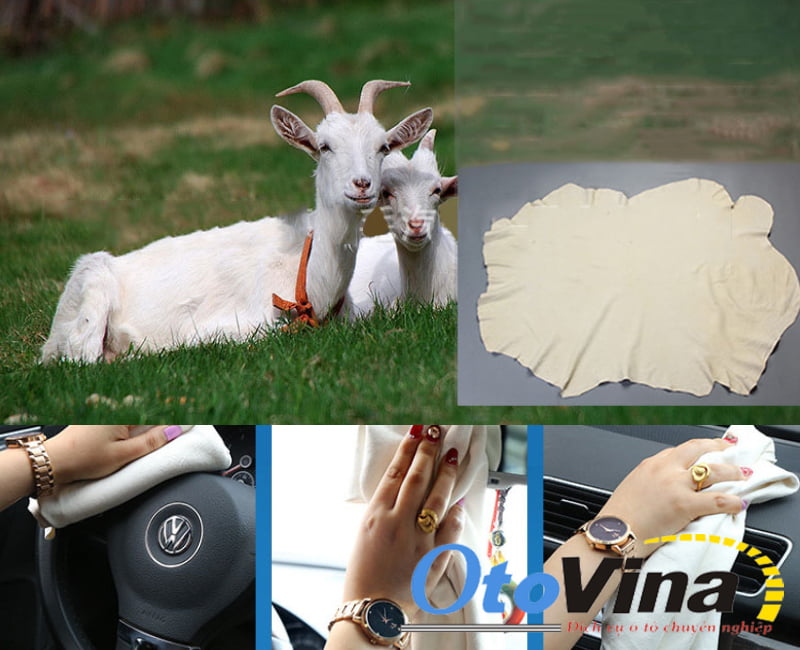 Sản phẩm khăn lau xe ô tô da cừu tự nhiên cao cấp của OtoVina.net chuyên dùng để lau dọn nội thất xe ô tô, rất tiieejn dụng