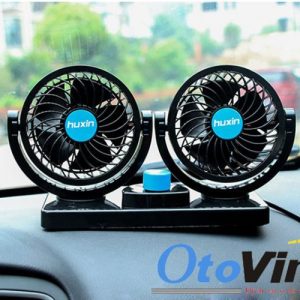 Quạt đôi 12V, 24V để taplo ô tô