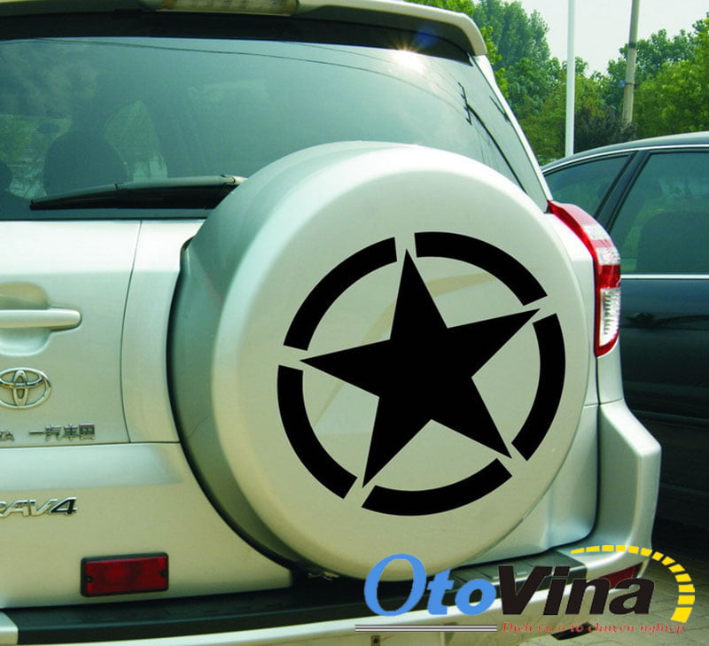 Liên hệ ngay với otovina.net để được mua được sản phẩm tem decal hình ngôi sao có vòng tròn dán xe ô tô chất lượng cao, giá rẻ
