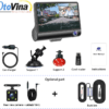 Camera hành trình Carcam B8/3 camera/Góc 170 độ/Màn hình LCD 4"