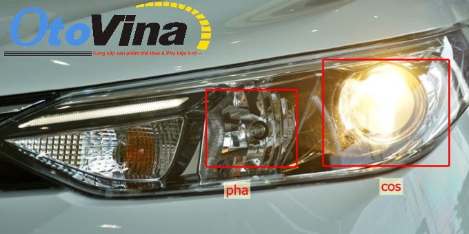 Độ đèn ô tô cho dòng đèn xe ô tô nguyên bản là halogen, có bi projetor bên cos