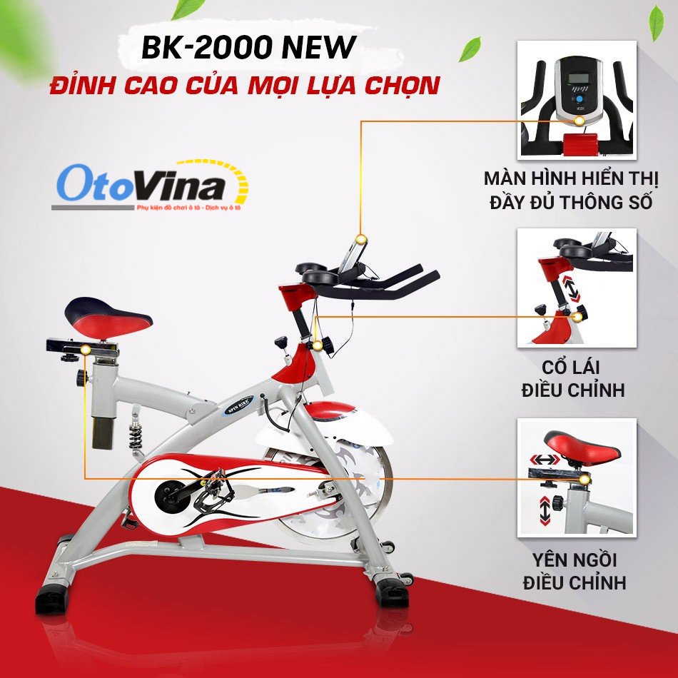 Xe đạp tập Nextsport BK-2000 New với thiết kế kiểu dáng mới giúp nâng cao sức khỏe hiệu quả hơn