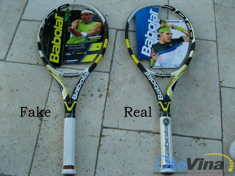 Cách phân biệt giữa vợt tennis thật và giả