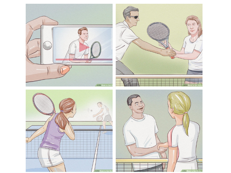 Phương pháp 2: Cải thiện cấp độ khi chơi tennis
